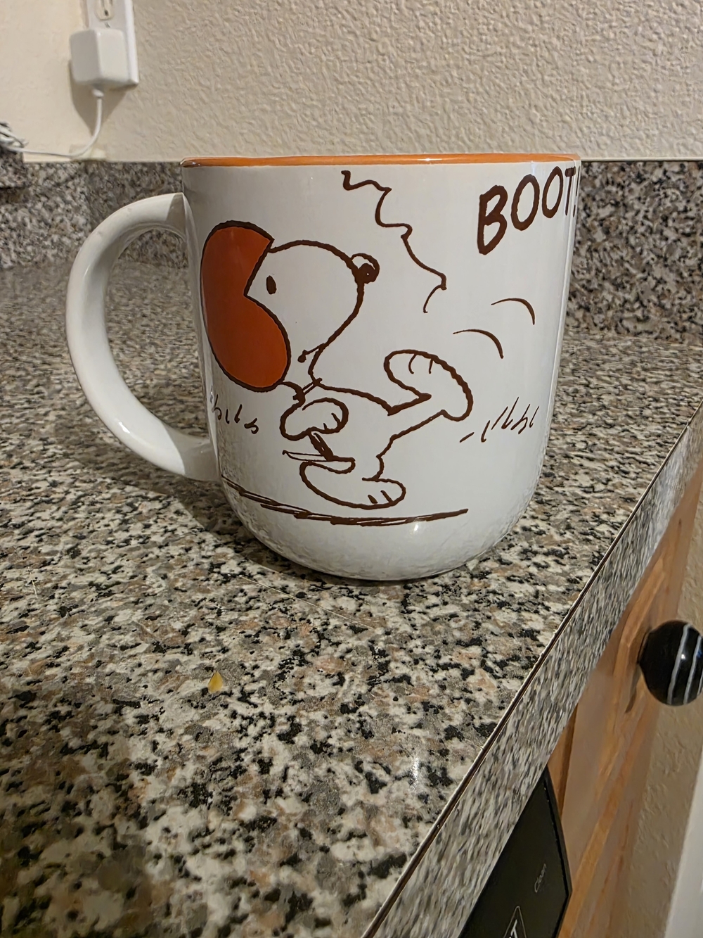Peanuts Fall Snoopy And Woodstock Football Yellow And Orange Coffee/tea Mug Nice